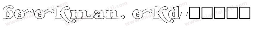 bookman okd字体转换